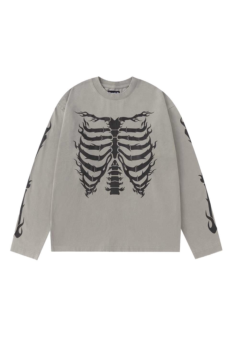 Supplier /サプライヤー/Fire Bones Long Sleeve Tee beige M