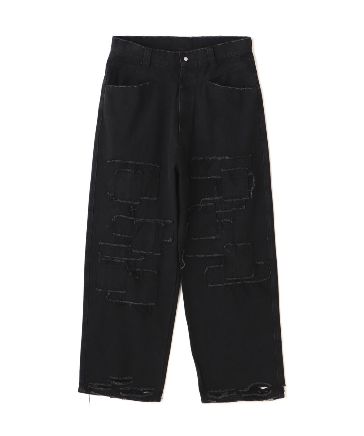 DankeSchon/ダンケシェーン/1OZ PATCHWORK DENIM Black S