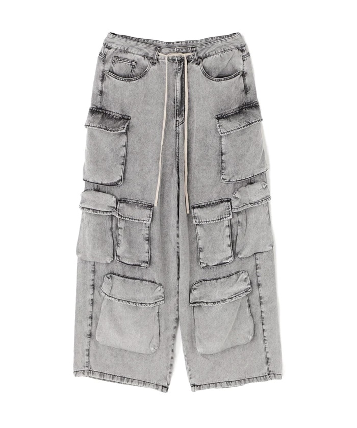 DankeSchon/ダンケシェーン/CEMICAL TENCEL CARGO PANTS charcoal M