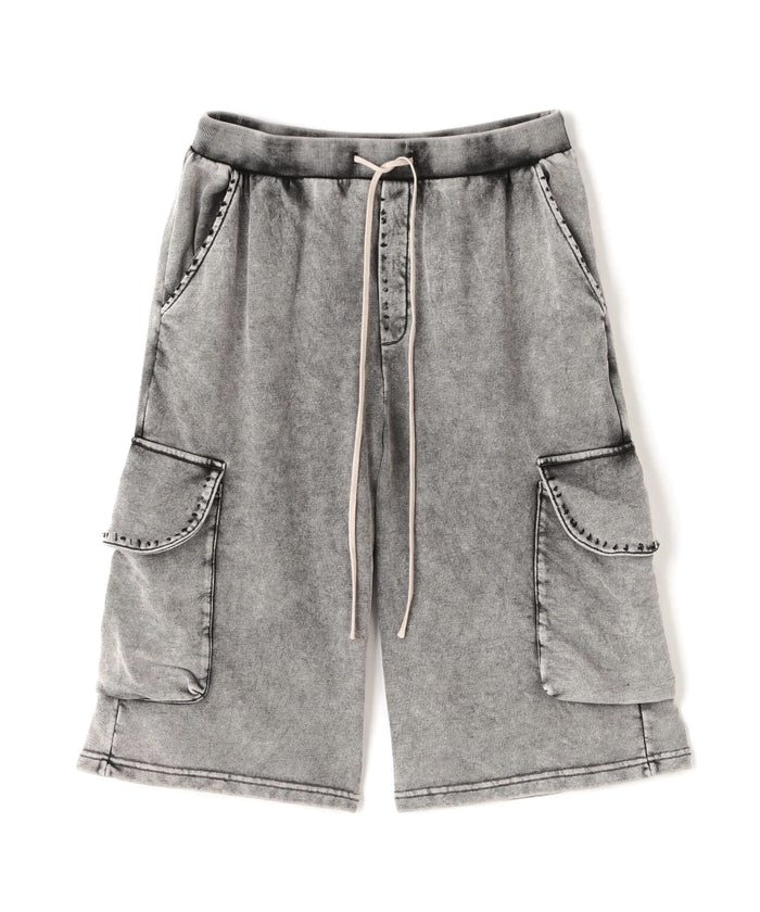 DankeSchon/ダンケシェーン/CHEMICAL SWEAT CARGO SHORTS charcoal M