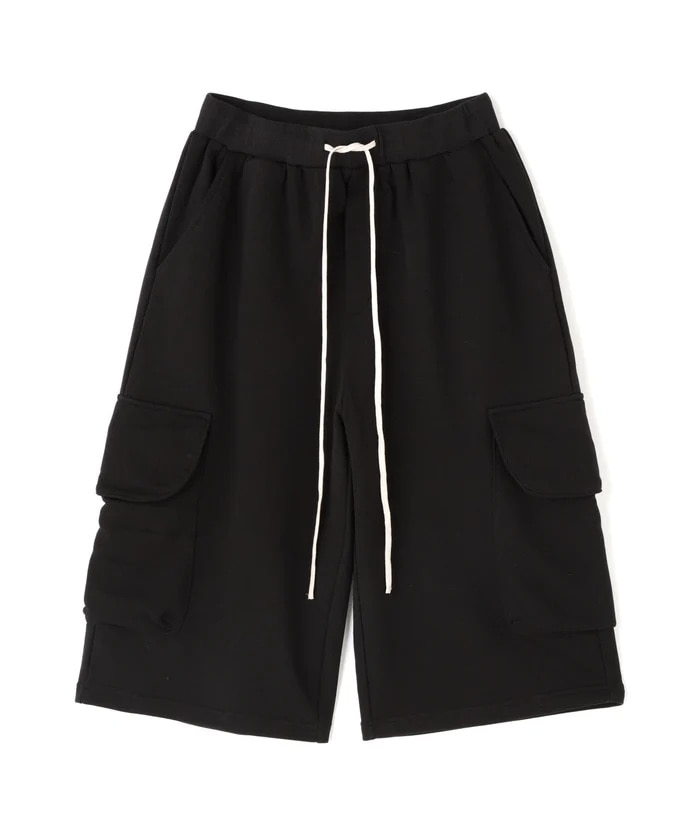 DankeSchon/ダンケシェーン/CHEMICAL SWEAT CARGO SHORTS Black M