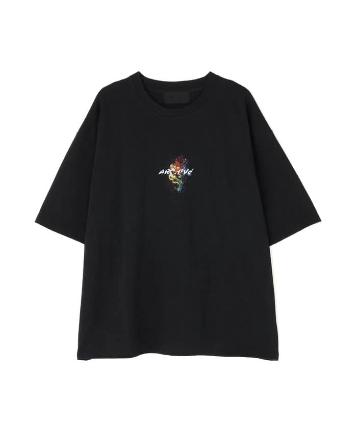 A4A/エーフォーエー/S/S TEE TWISTER Black S