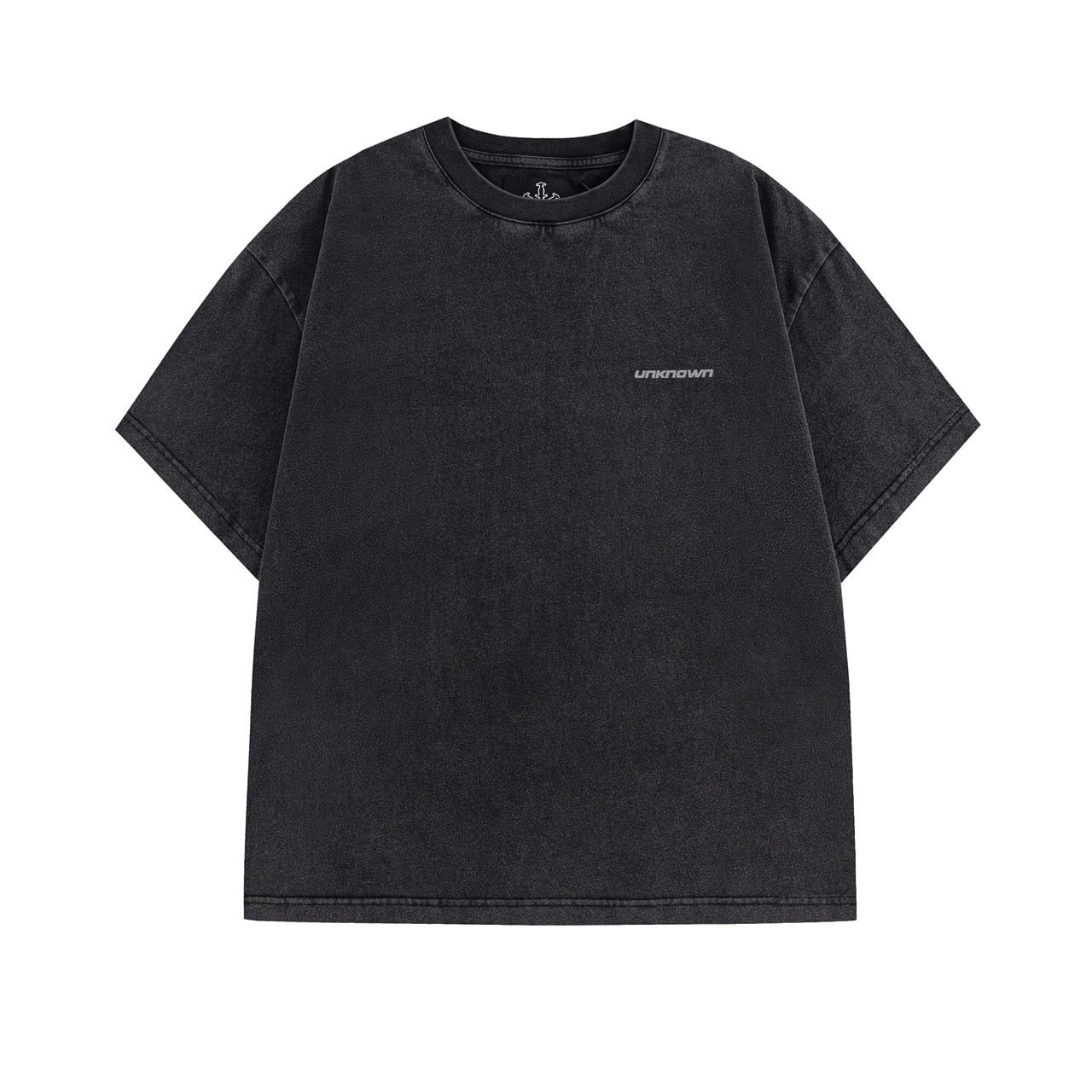 UNKNOWN LONDON/アンノンロンドン/Outline Cross Rhinestone Tee Black M