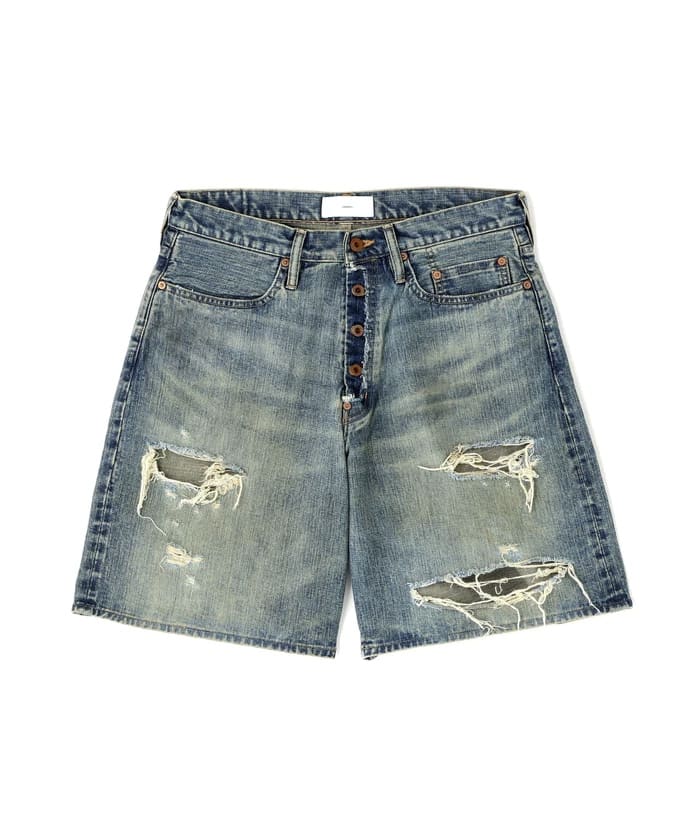 SUGARHILL/シュガーヒル/DAMAGED MODERN DENIM PANTS SHORTS ブルー (110) 30