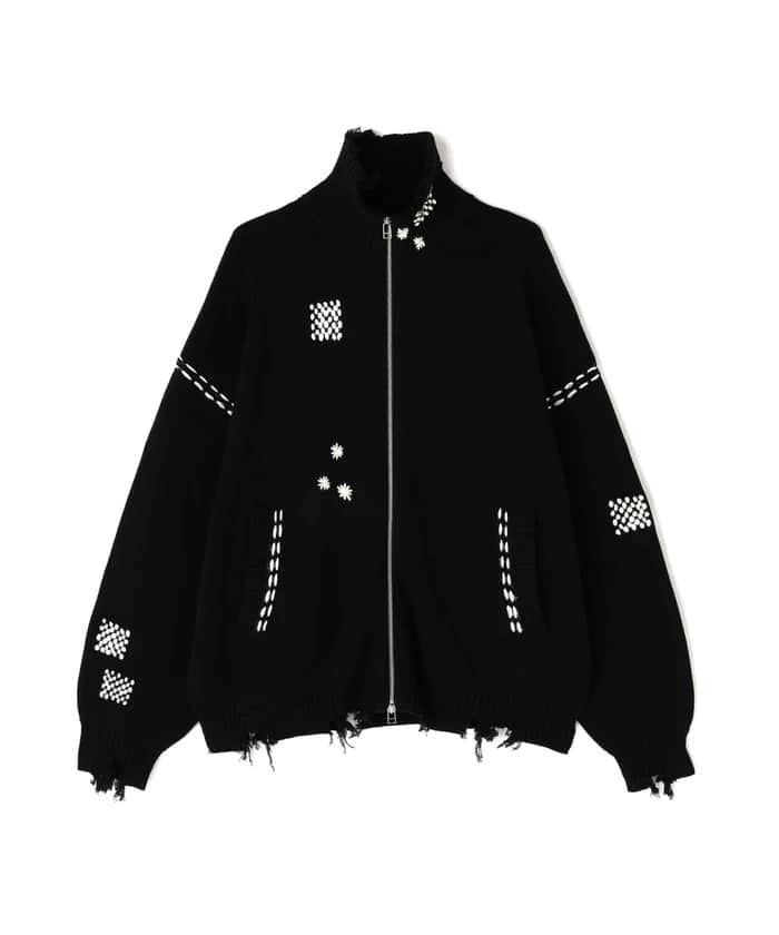 DankeSchon/ダンケシェーン/HAND STITCH KNIT DRIVERS Black S