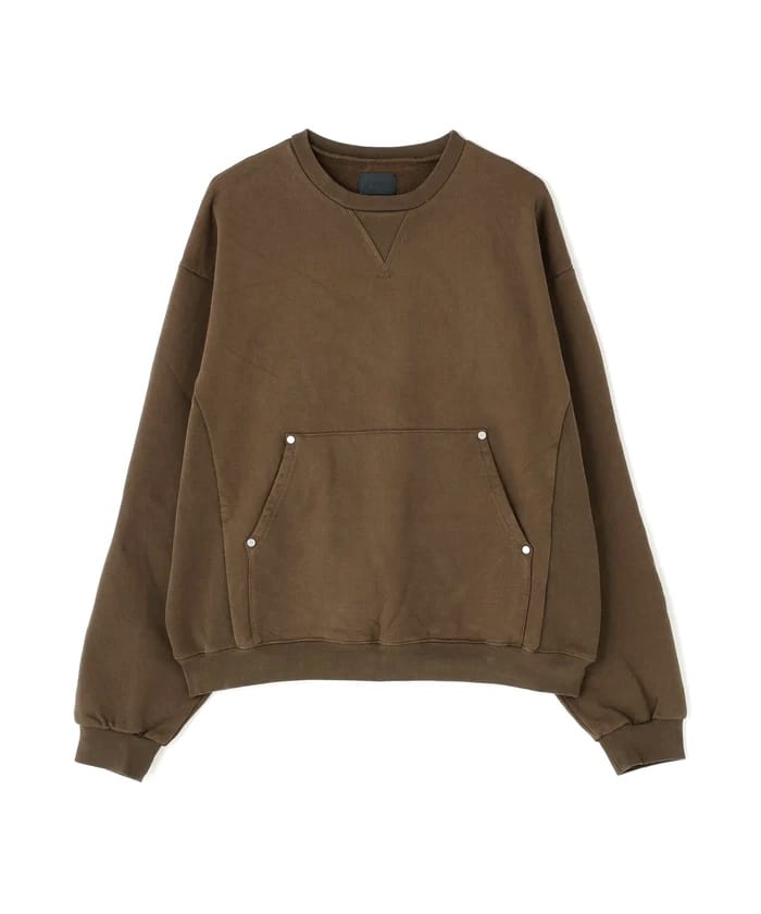 DankeSchon/ダンケシェーン/480HW SWEAT CREWNECK brown S