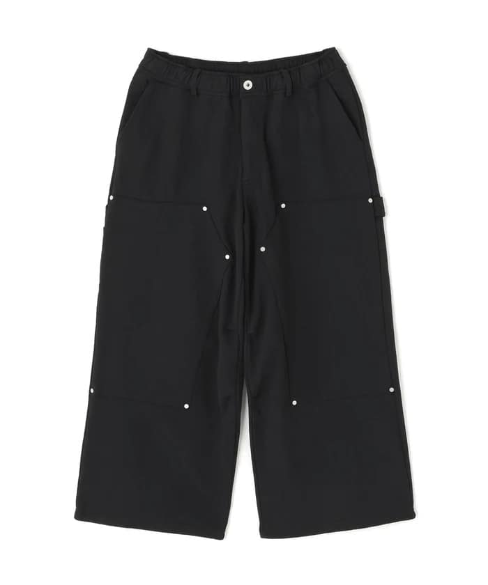 DankeSchon/ダンケシェーン/480HW SWEAT W-KNEE PAINTER PANTS Black S