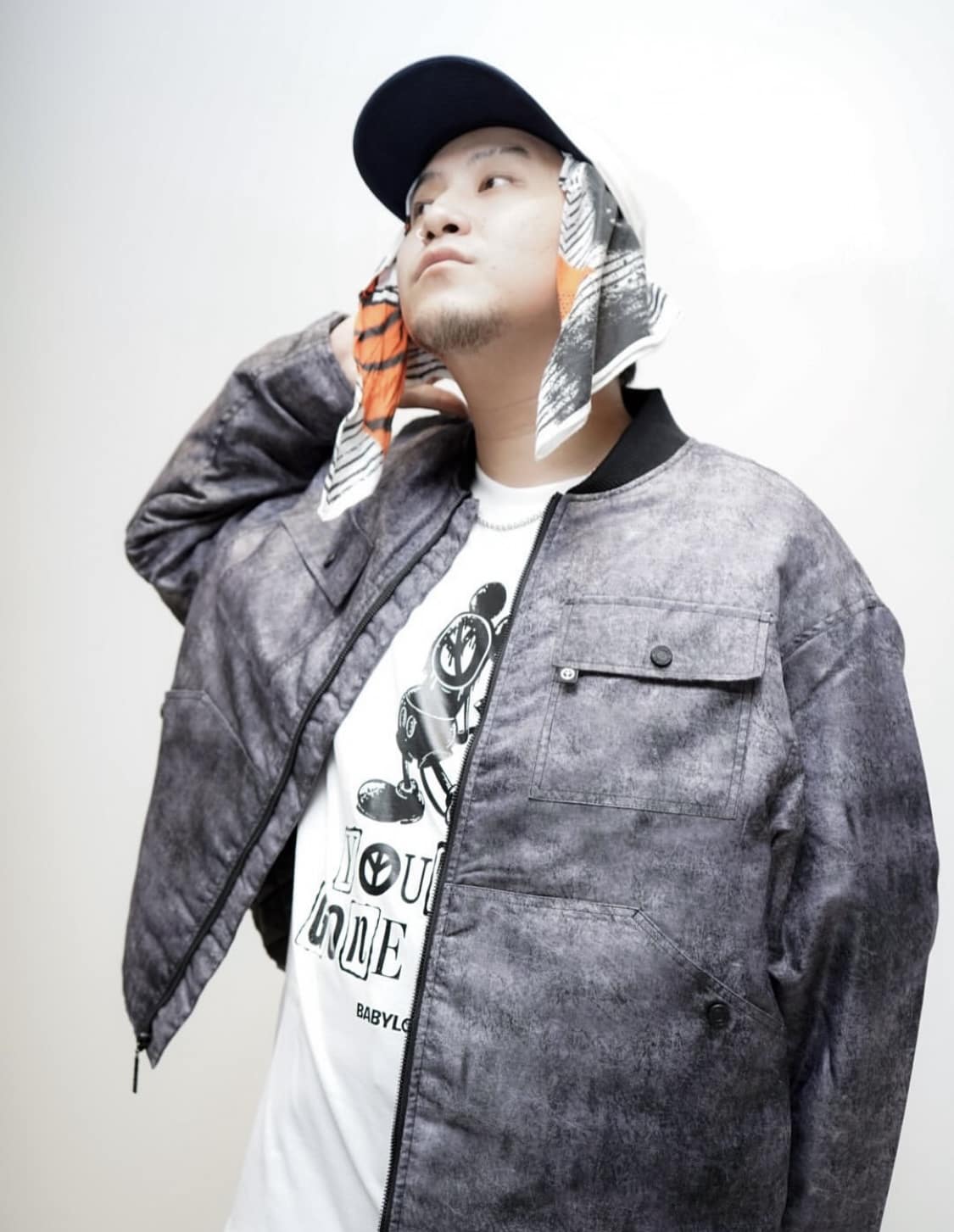 BABYLON/バビロン/WASHED FLIGHT JACKET Black S