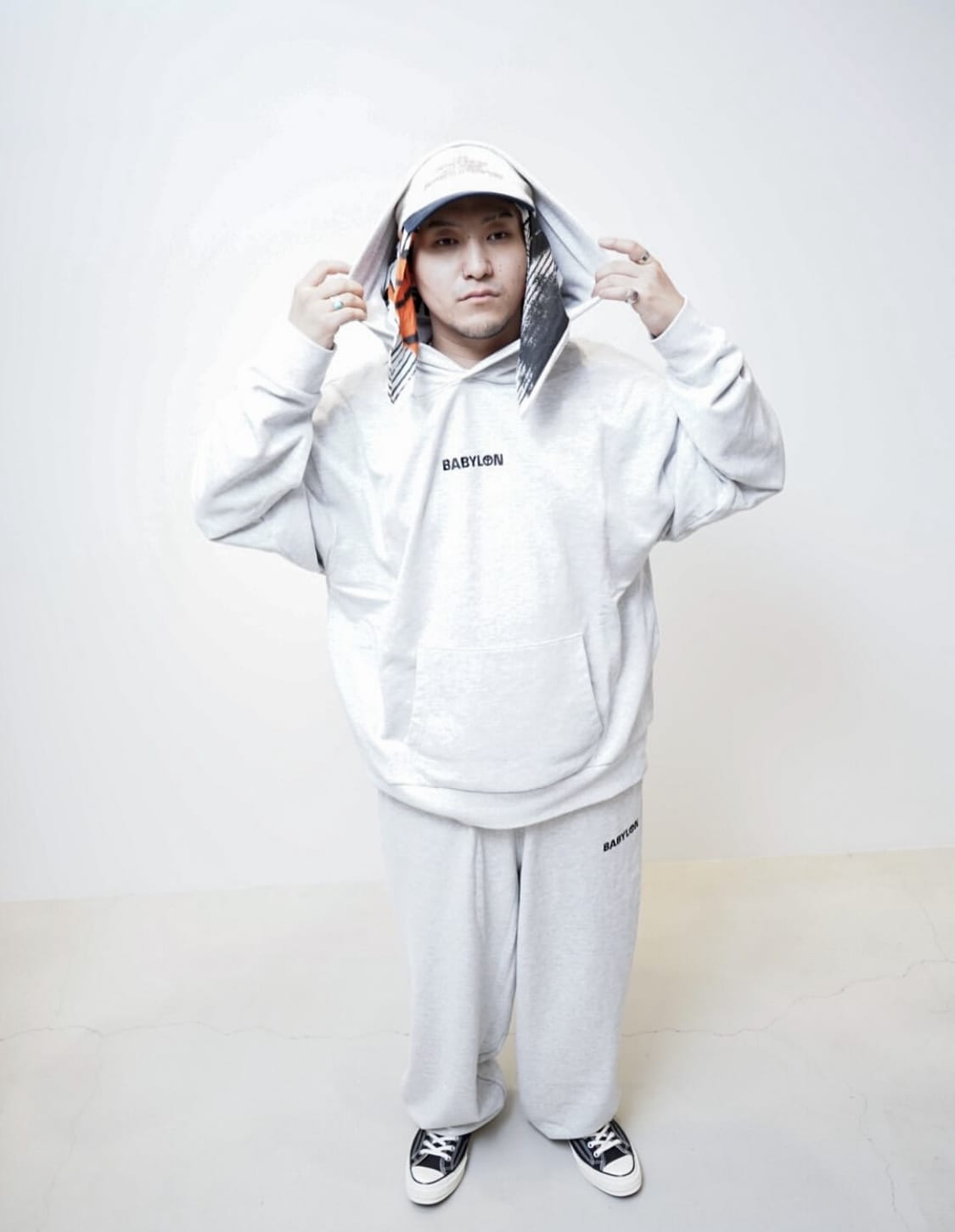 BABYLON/バビロン/SHOP HOODIE gray S