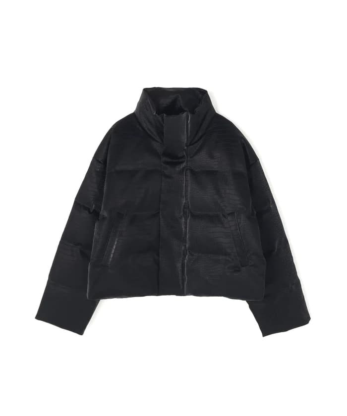 DankeSchon/ダンケシェーン/PU SHORT BLOUSON CROCODILE Black S