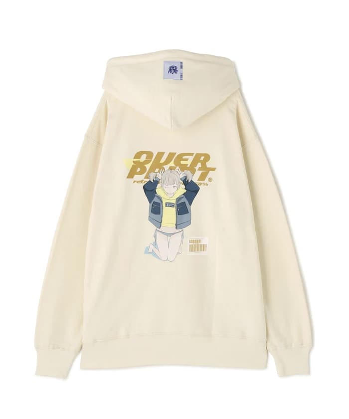 overprint/オーバープリント/GALLERY HOODIE A White M