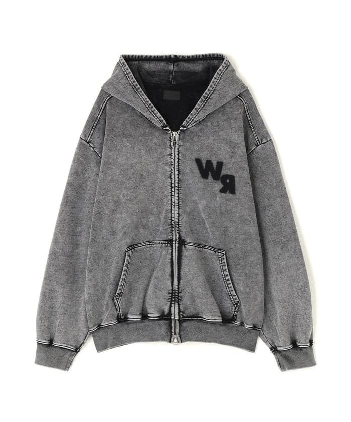 DankeSchon/ダンケシェーン/CHEMICAL SWEAT ZIP HOODIE Black M
