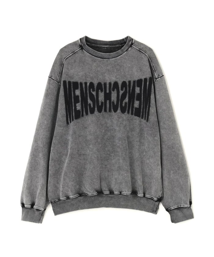 DankeSchon/ダンケシェーン/CHEMICAL SWEAT CREWNECK gray M