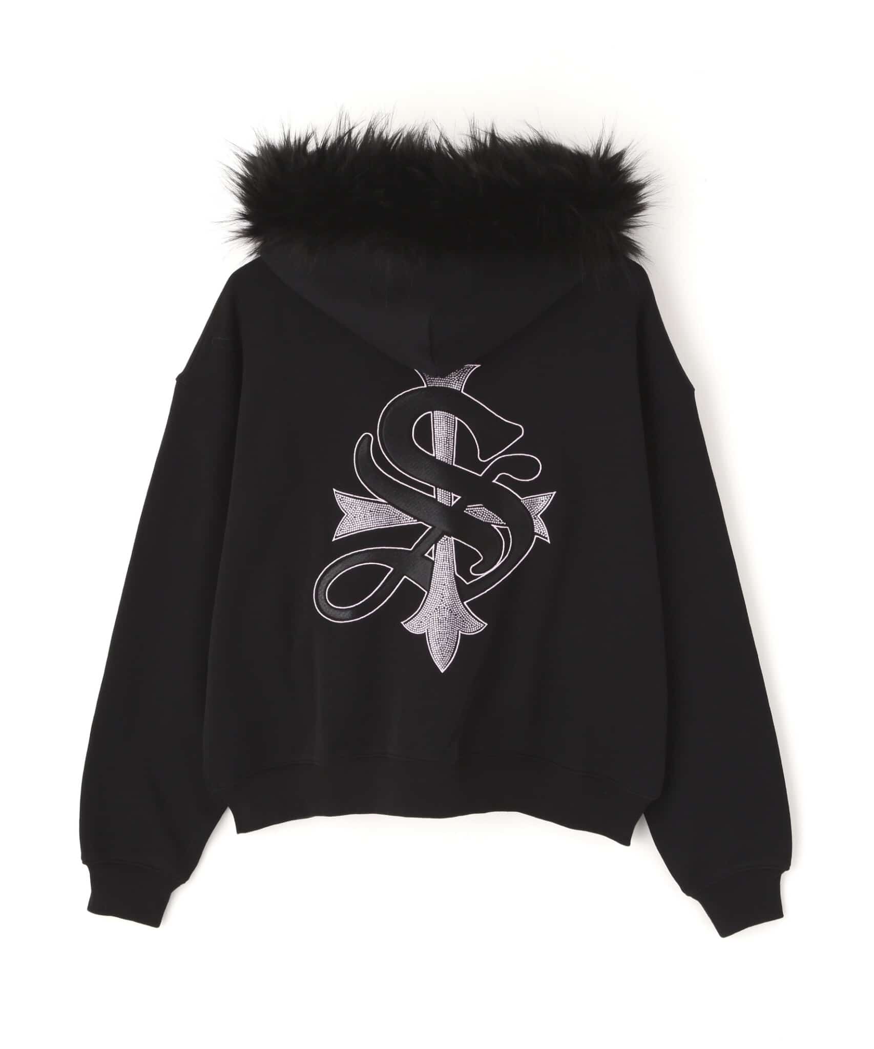 SUPPLIER/サプライヤー/別注FAUXFUR Cross ZIP HD pink M