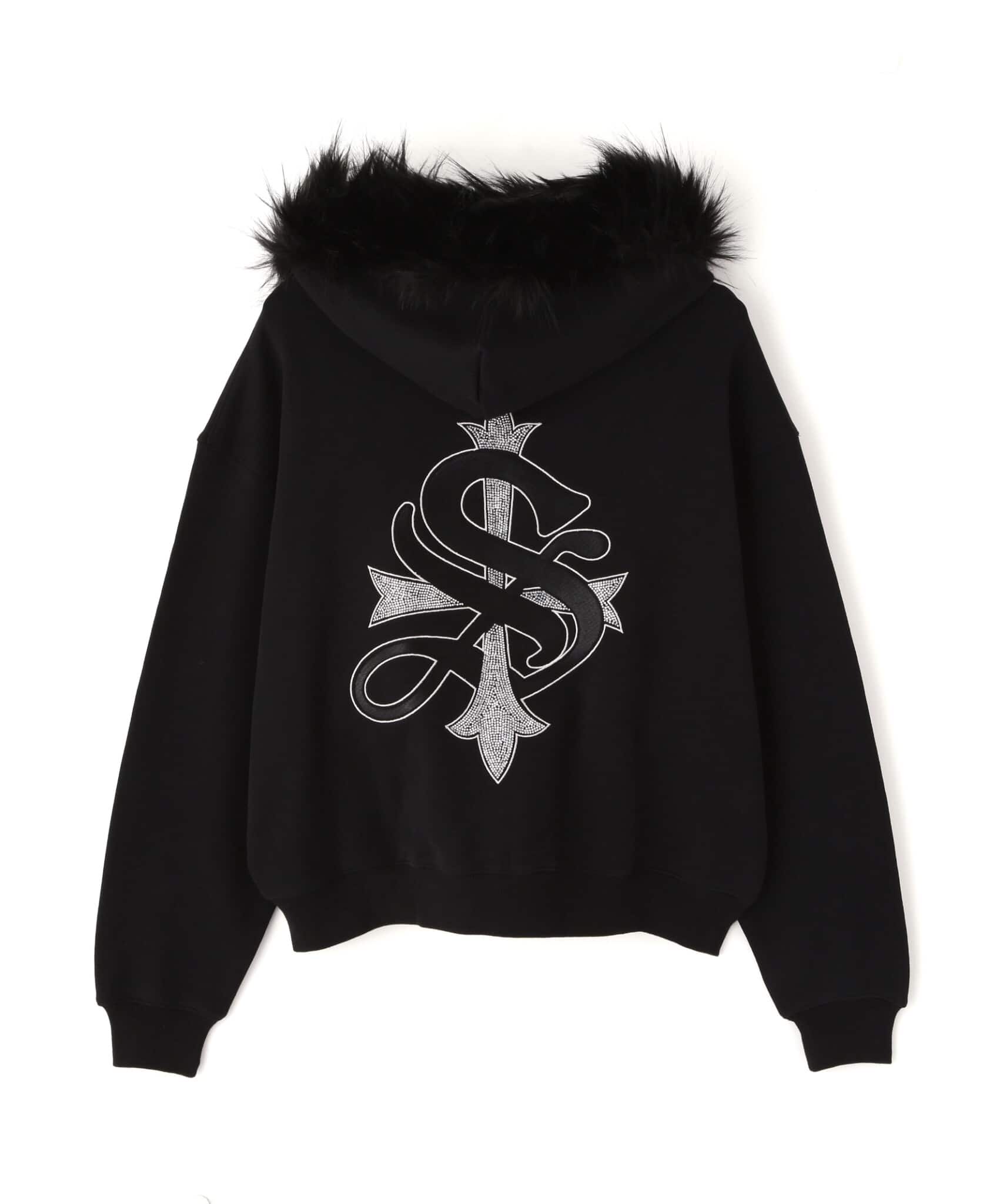 SUPPLIER/サプライヤー/別注FAUXFUR Cross ZIP HD silver M