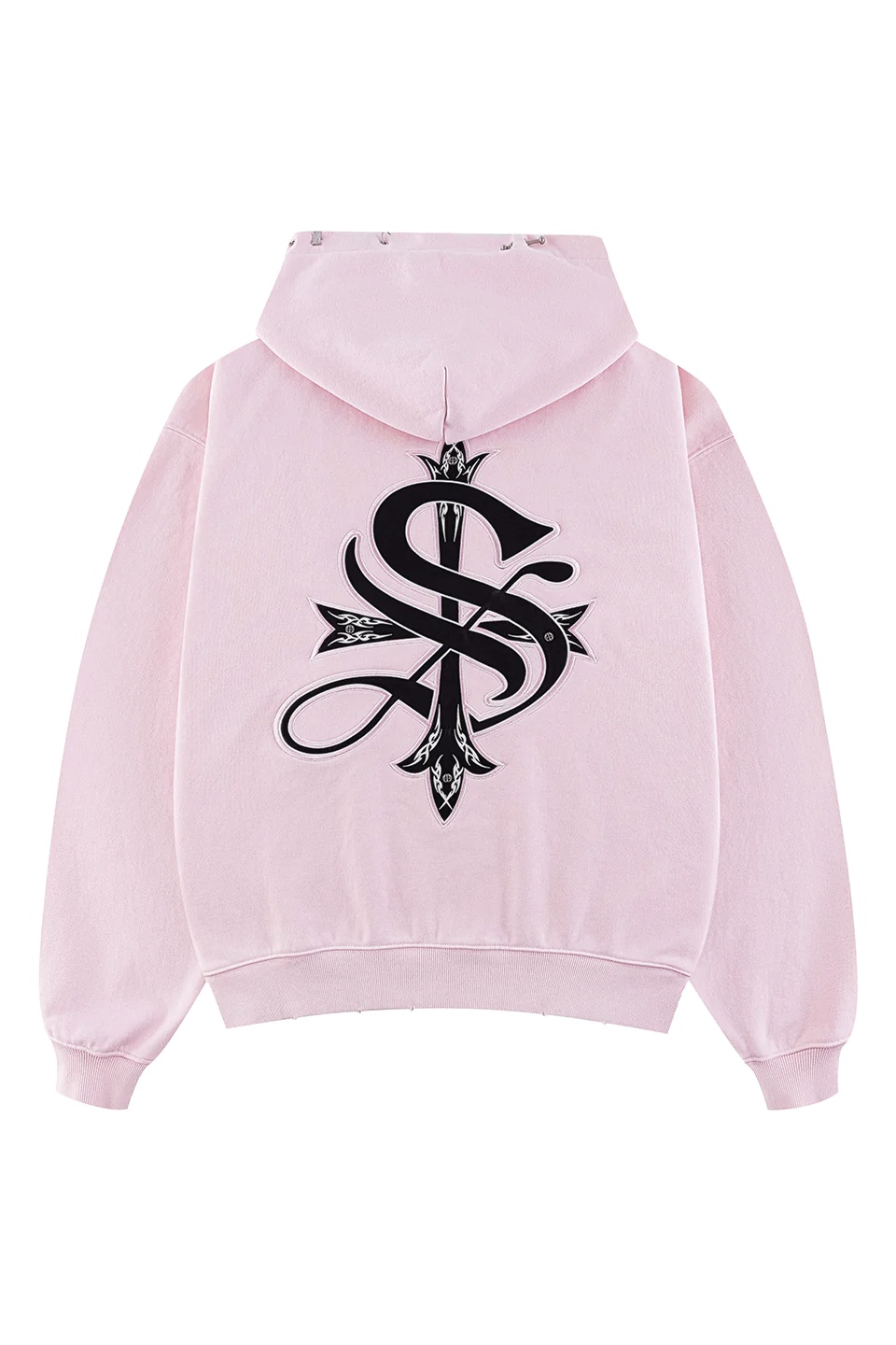 SUPPLIER/サプライヤー/Pierced Tribal Cross Zip Hoodie Pink M