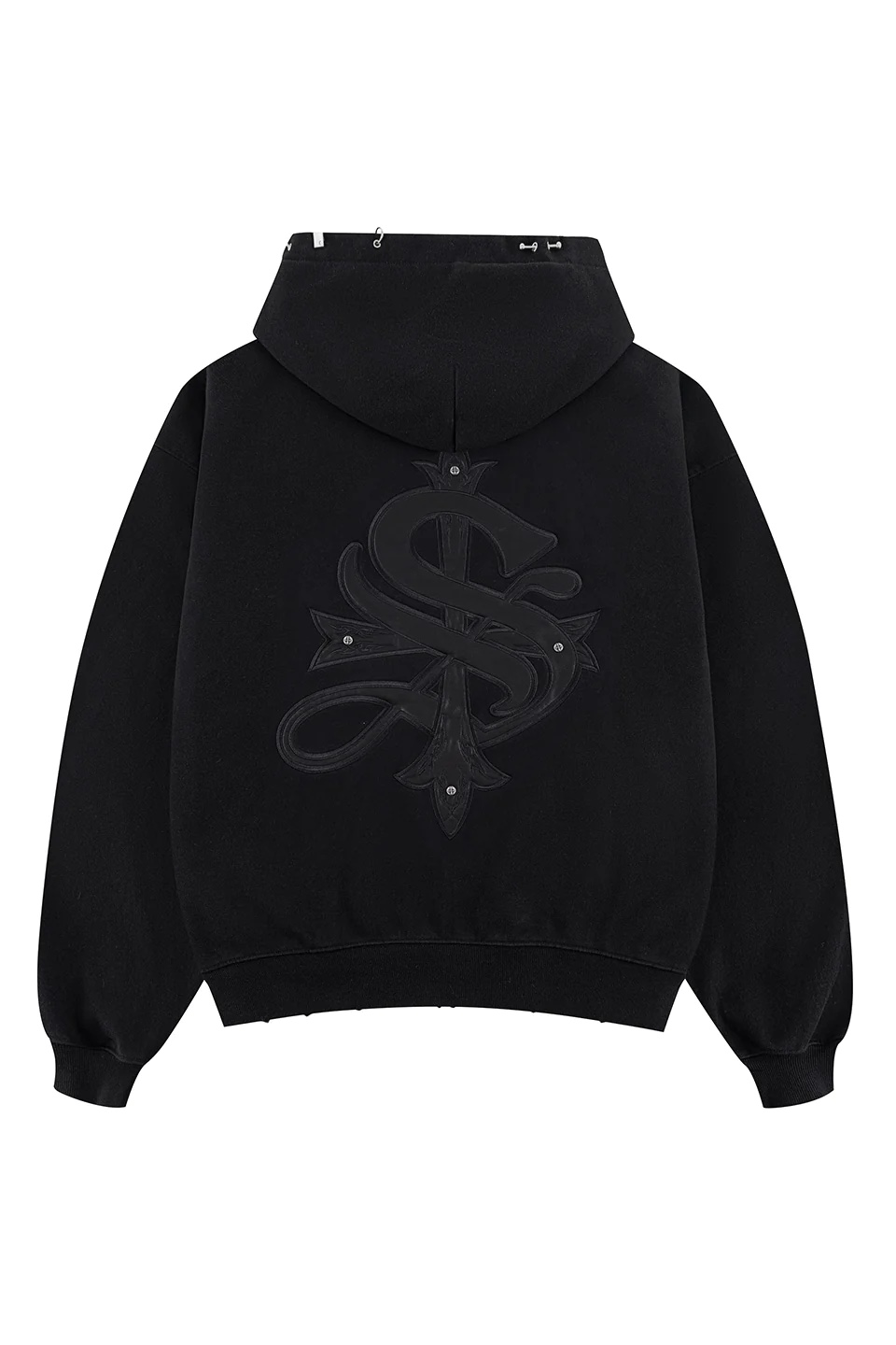 SUPPLIER/サプライヤー/Pierced Tribal Cross Zip Hoodie Black M