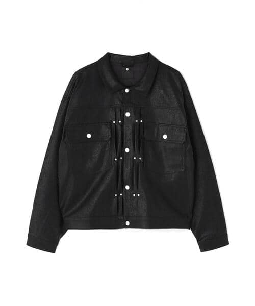 DankeSchon/ダンケシェーン/FAUX LEATHER 2nd JACKET Black M