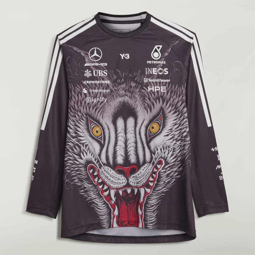 Y-3 MERCEDES - AMG PETRONAS FORMULA 1 TEAM DRIVER LONG SLEEVE JERSEY Black S