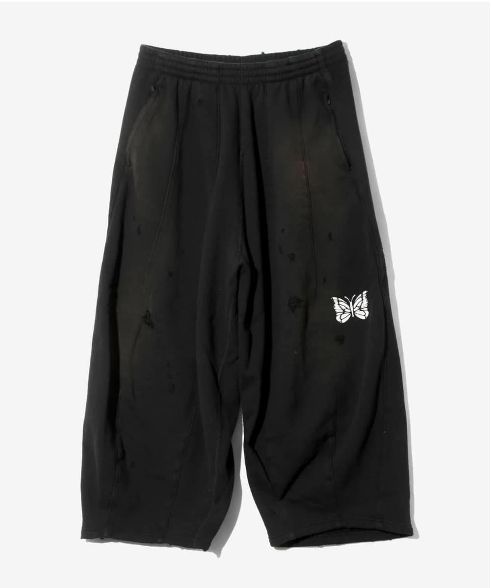 NEEDLES/ニードルズ/DECONSTRUCTED H.D.SWEAT PANT XS Black