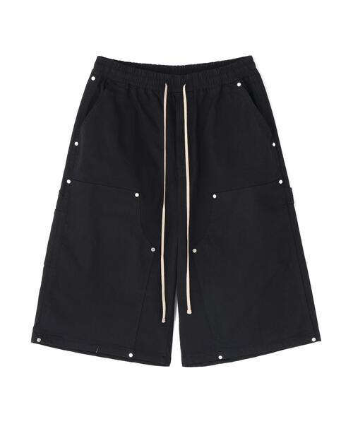 DankeSchon/ダンケシェーン/TCBLK W-KNEE SHORTS Black M