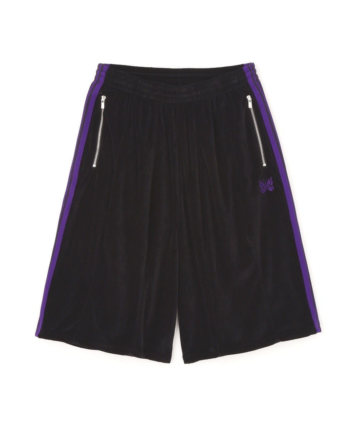 6月発売 LHP exclasive Track Pants H.D shorts Velours Black/Purple XS
