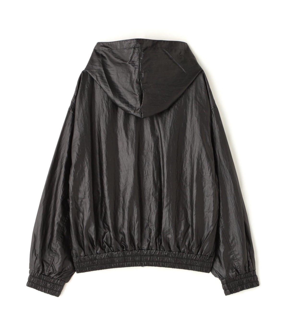 DankeSchon/ダンケシェーン/COATING TENCEL FULL-ZIP HOODIE Black M