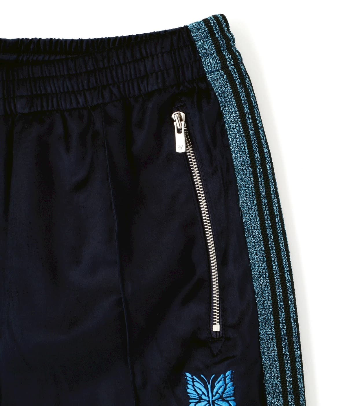 Needles ニードルス 26ss "Exclusive H.D. Track Pant - C/PE Velour" Navy Black XS