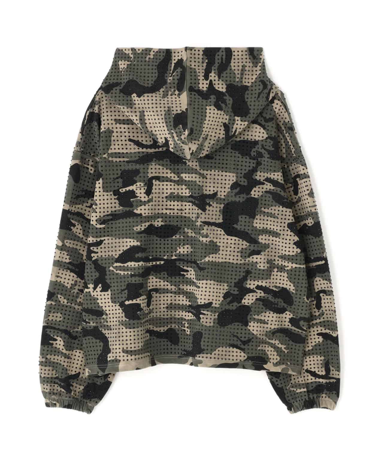 Danke Schon 26ss "Line Stone Zip Hoodie" CAMO M