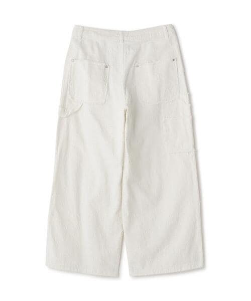 DankeSchon/ダンケシェーン/NEEDLEPUNCH DENIM W-KNEE PANTS White S