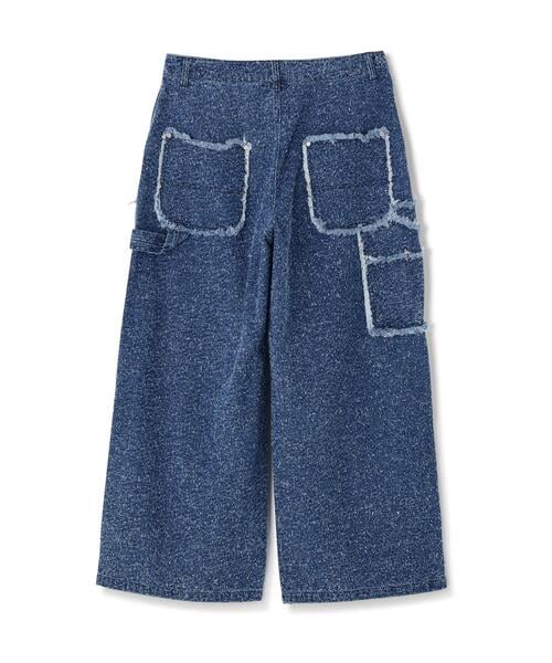 DankeSchon/ダンケシェーン/NEEDLEPUNCH DENIM W-KNEE PANTS Blue S