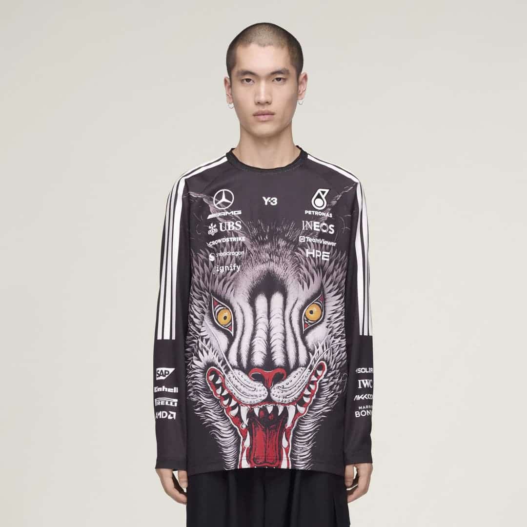 Y-3 MERCEDES - AMG PETRONAS FORMULA 1 TEAM DRIVER LONG SLEEVE JERSEY Black S