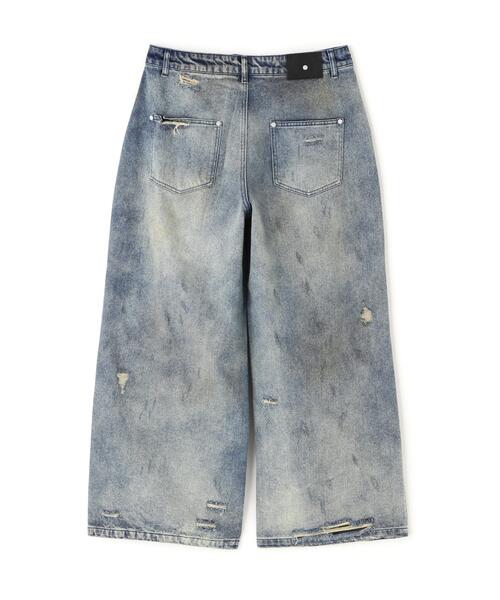  DankeSchon/ダンケシェーン/12oz BAGGY JEANS/DIRT Blue S
