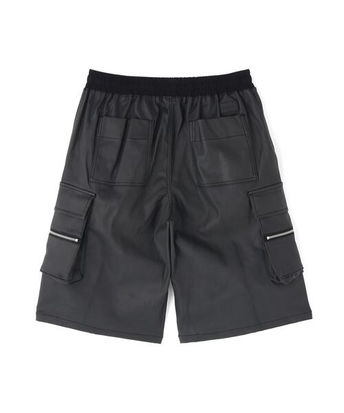 DankeSchon/ダンケシェーン/COATING CARGO SHORTS Black M