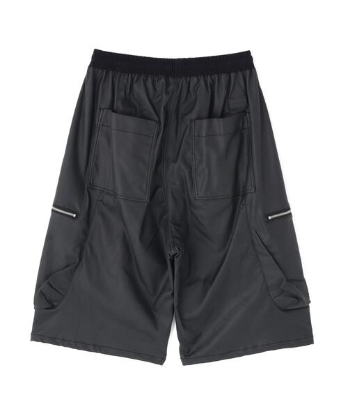 DankeSchon/ダンケシェーン/COATING BAGGY CARGO SHORTS Black M