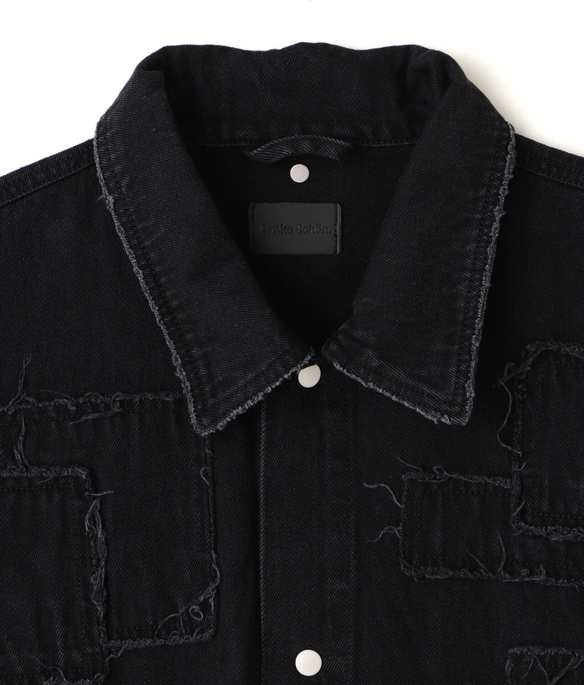DankeSchon/ダンケシェーン/11OZ PATCHWORK DENIM JACKET Black M
