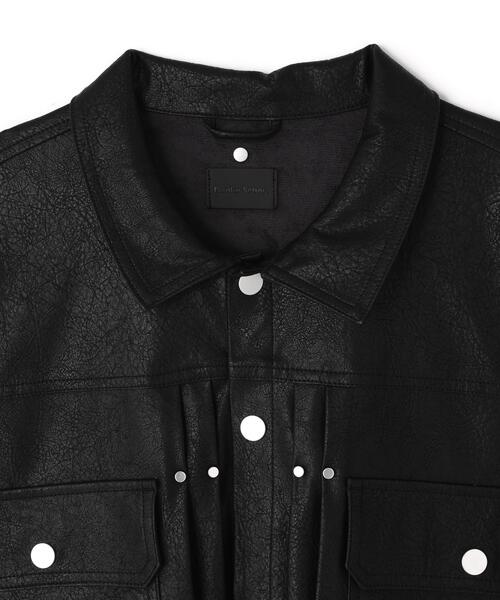 DankeSchon/ダンケシェーン/FAUX LEATHER 2nd JACKET Black M