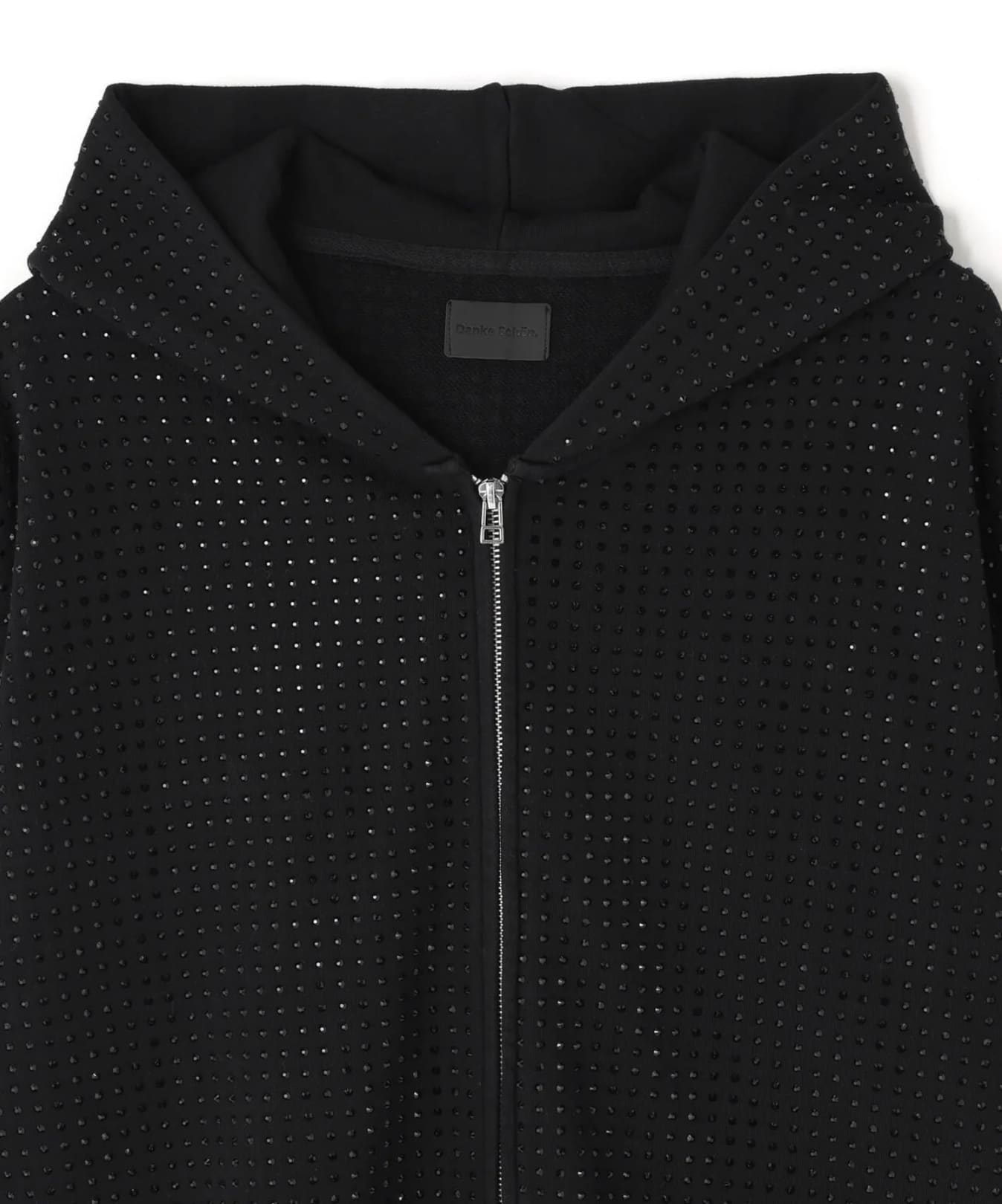Danke Schon 26ss "Line Stone Zip Hoodie" Black M