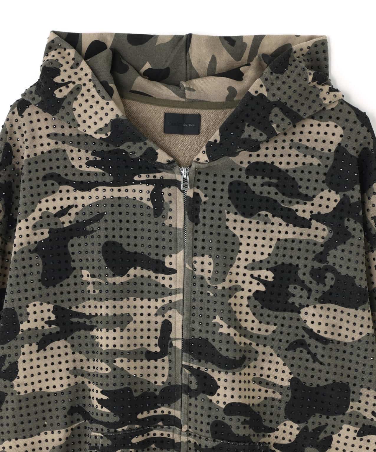Danke Schon 26ss "Line Stone Zip Hoodie" CAMO M