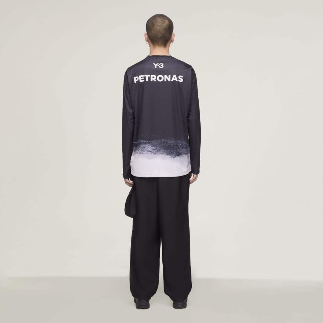 Y-3 MERCEDES - AMG PETRONAS FORMULA 1 TEAM MECHANICS LONG SLEEVE JERSEY Black S