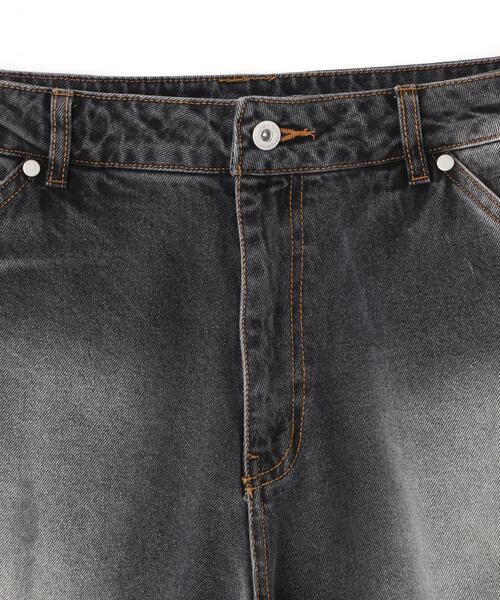 DankeSchon/ダンケシェーン/12oz BAGGY JEANS/FADE Black S