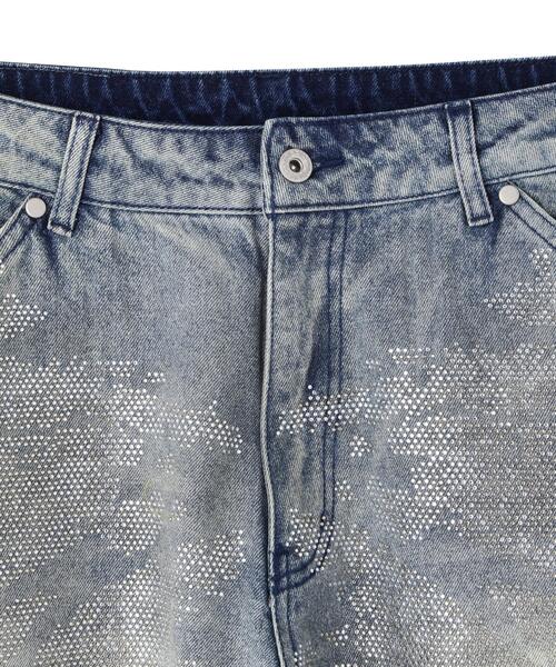 DankeSchon/ダンケシェーン/12oz BAGGY JEANS/SWARO Blue S