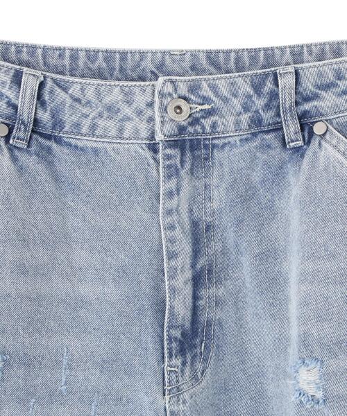 DankeSchon/ダンケシェーン/12oz BAGGY JEANS/ICE Blue S