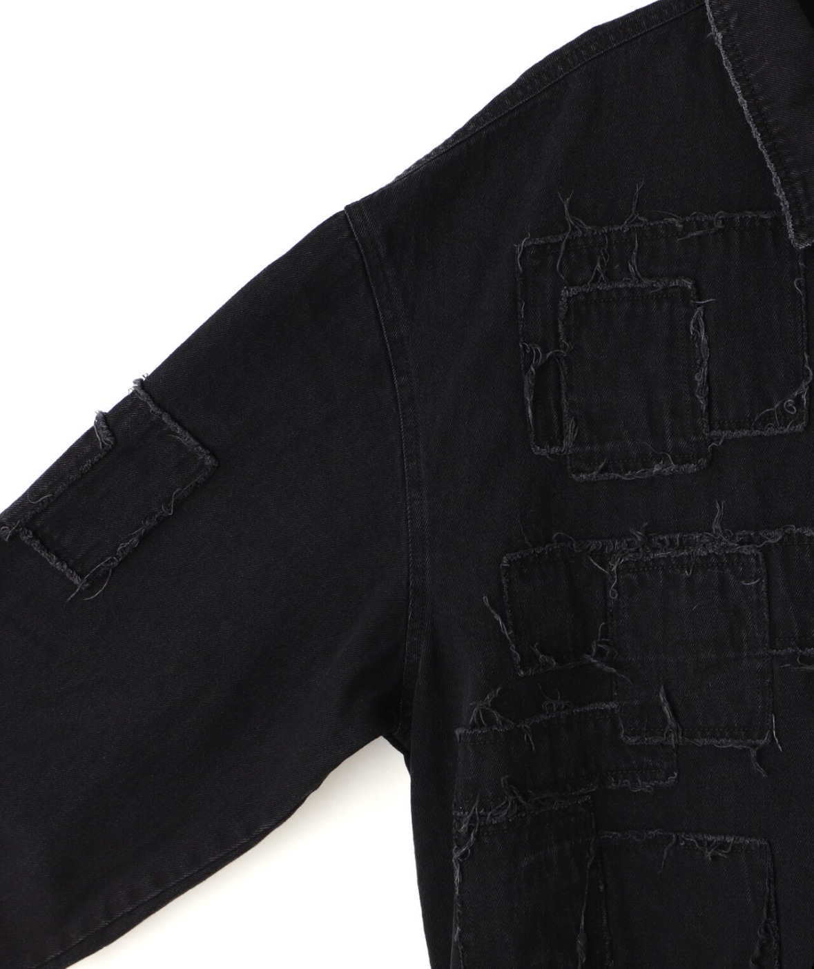 DankeSchon/ダンケシェーン/11OZ PATCHWORK DENIM JACKET Black M