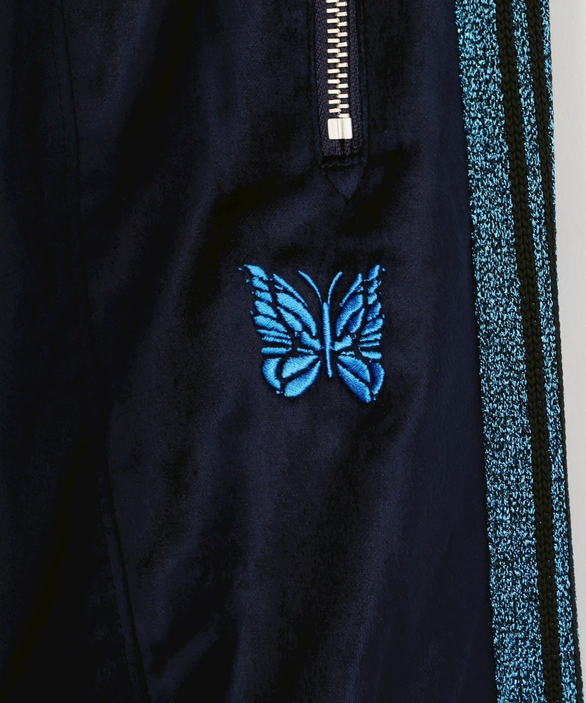 Needles ニードルス 26ss "Exclusive H.D. Track Pant - C/PE Velour" Navy Black XS