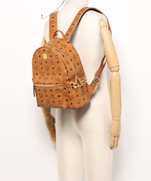 MCM/エムシーエム/Stark SideStuds BackPack SML Brown F