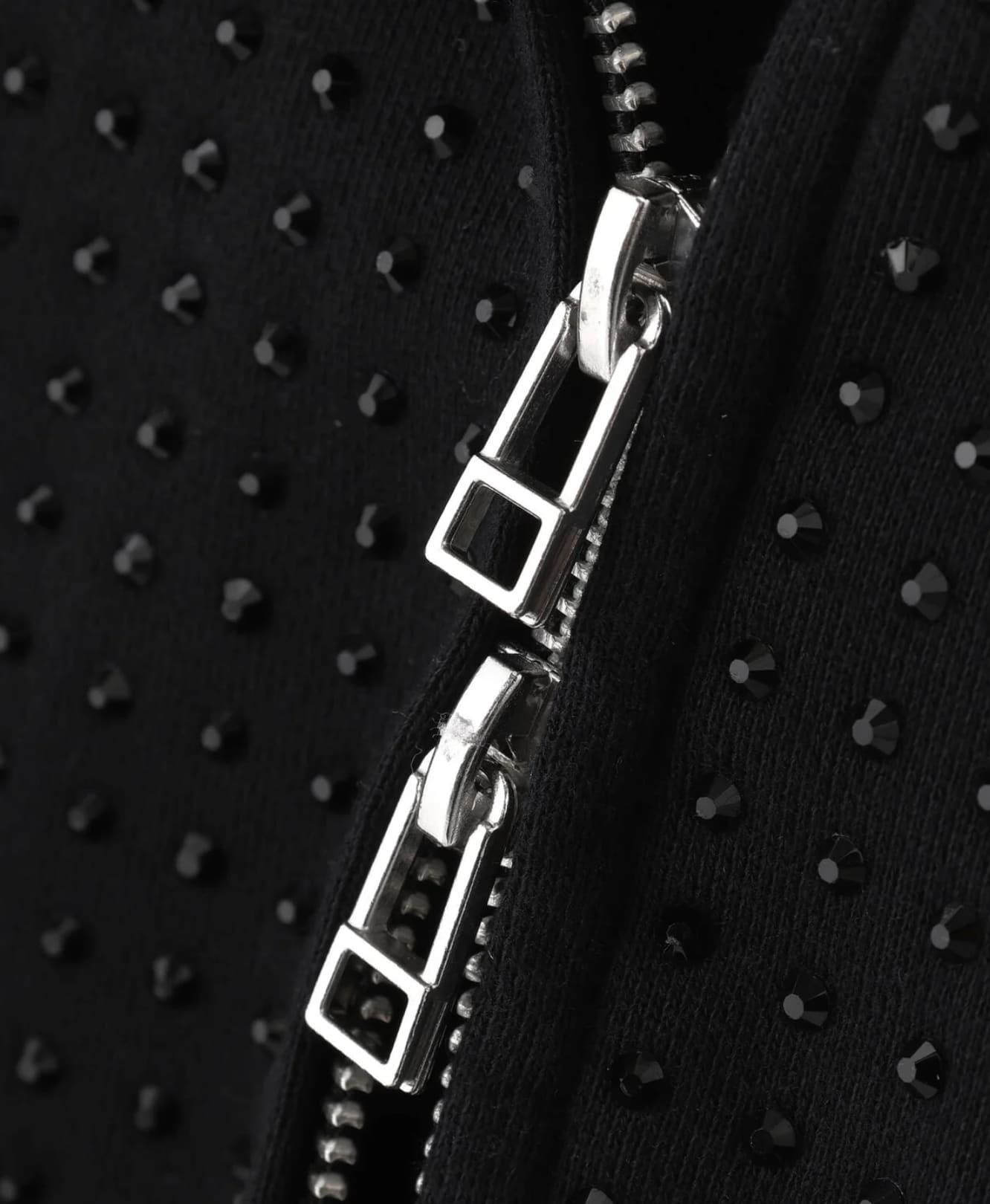 Danke Schon 26ss "Line Stone Zip Hoodie" Black M