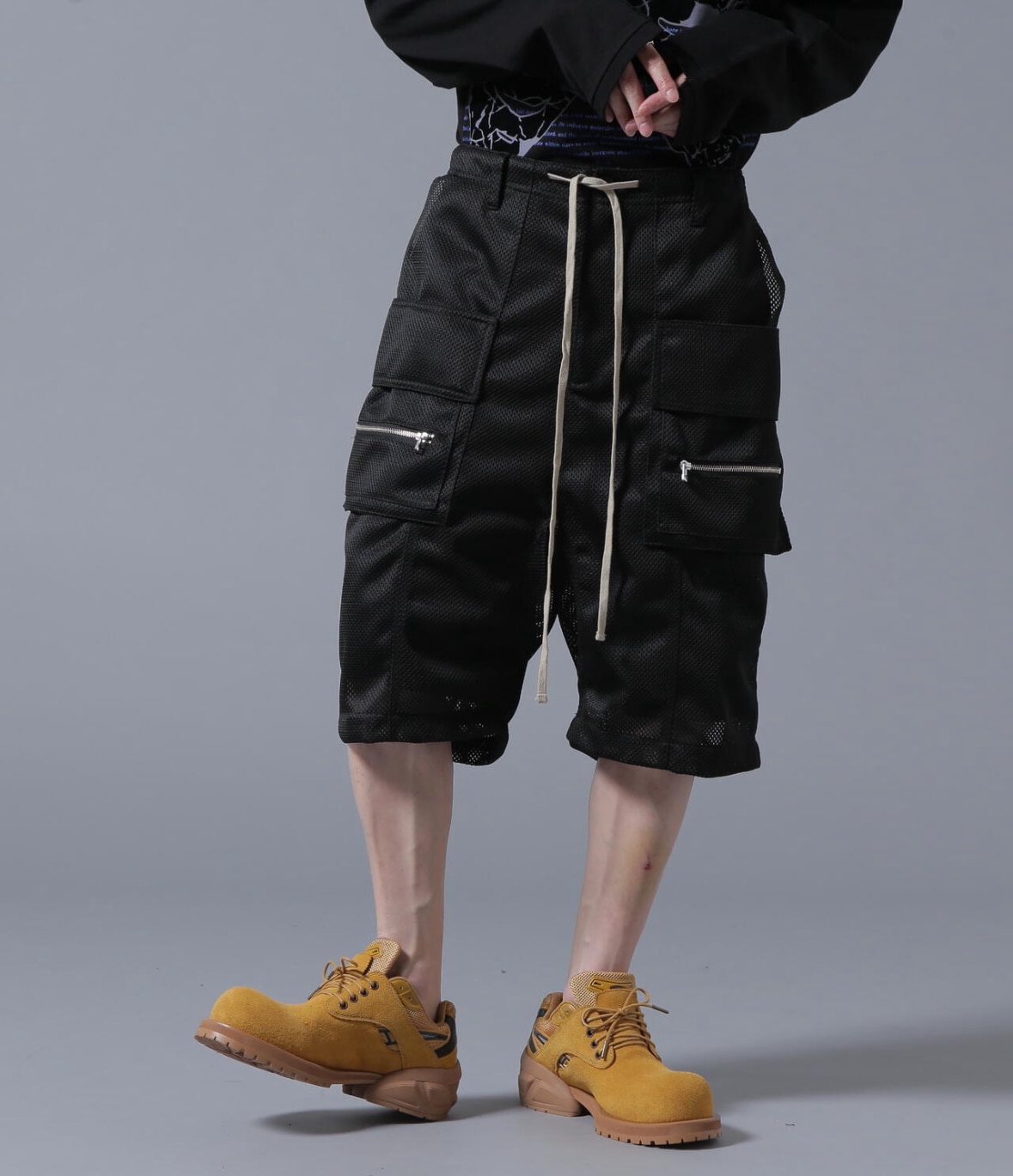 DankeSchon/ダンケシェーン/MESH SHORTS Black M