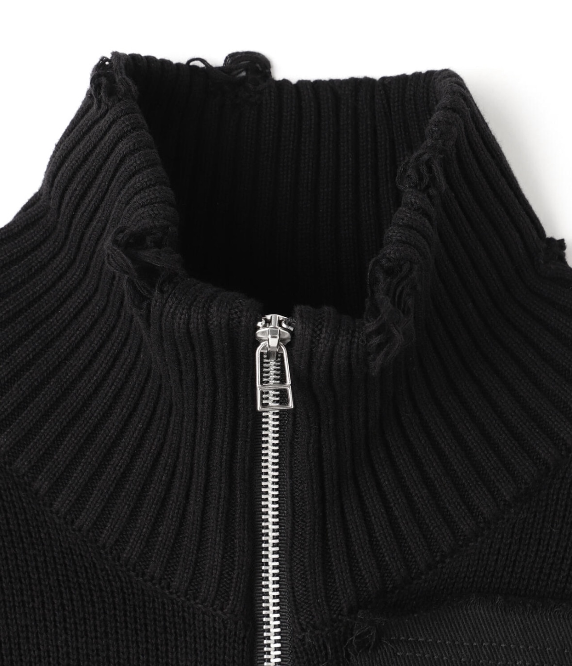 DankeSchon/ダンケシェーン/PATCHWORK KNIT DRIVERS Black M