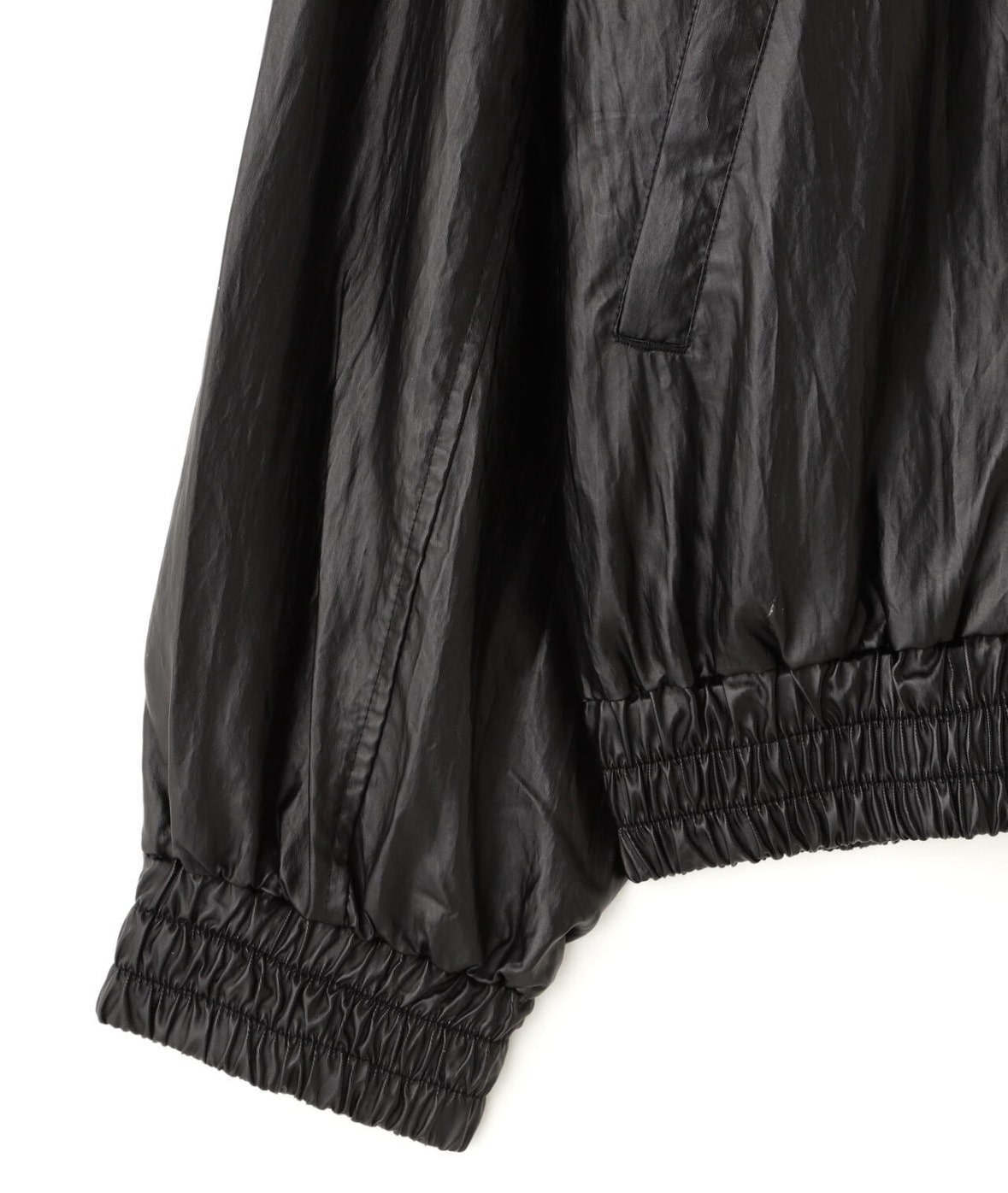 DankeSchon/ダンケシェーン/COATING TENCEL FULL-ZIP HOODIE Black M